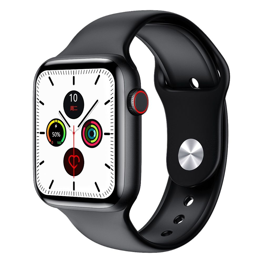 W46 1.75 Inch IPS Color Screen IP68 Waterproof Smart Watch, Support Sleep Monitor / Heart Rate Monitor / Blood Pressure Monitoring(Black)