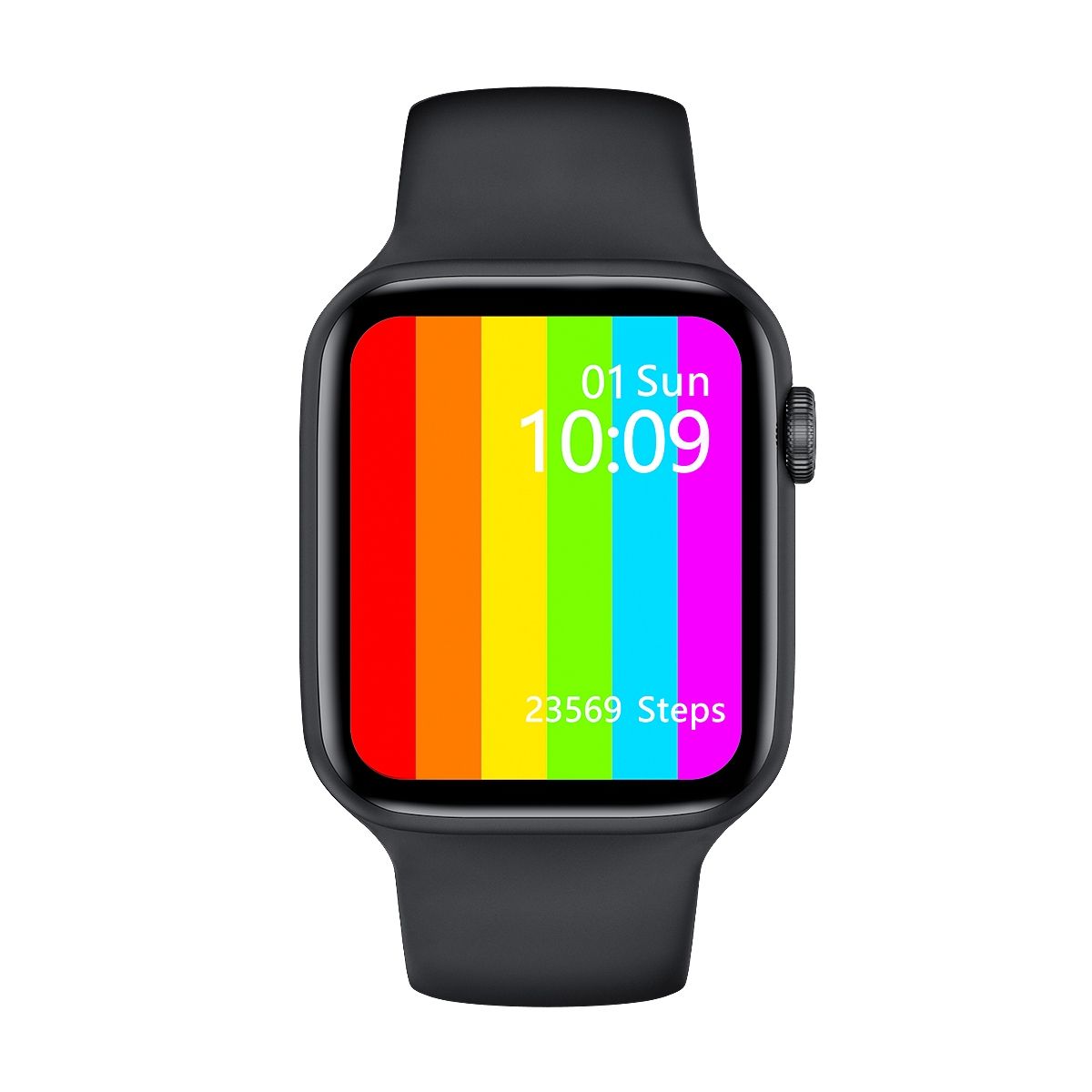 W46 1.75 Inch IPS Color Screen IP68 Waterproof Smart Watch, Support Sleep Monitor / Heart Rate Monitor / Blood Pressure Monitoring(Black)