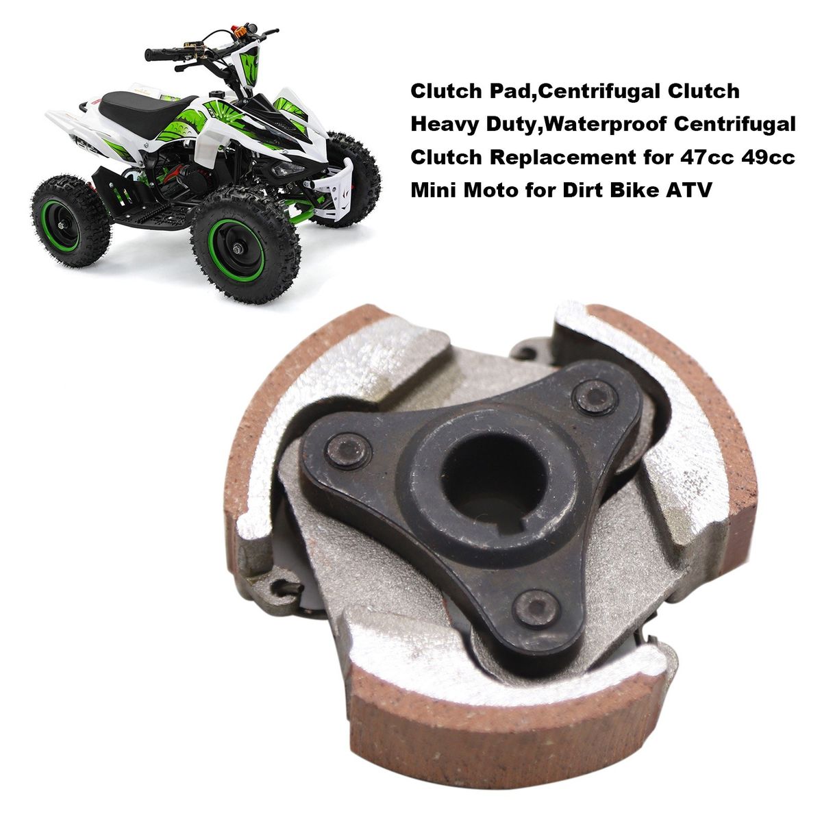 Clutch Pad,Centrifugal Clutch Heavy Duty,Waterproof