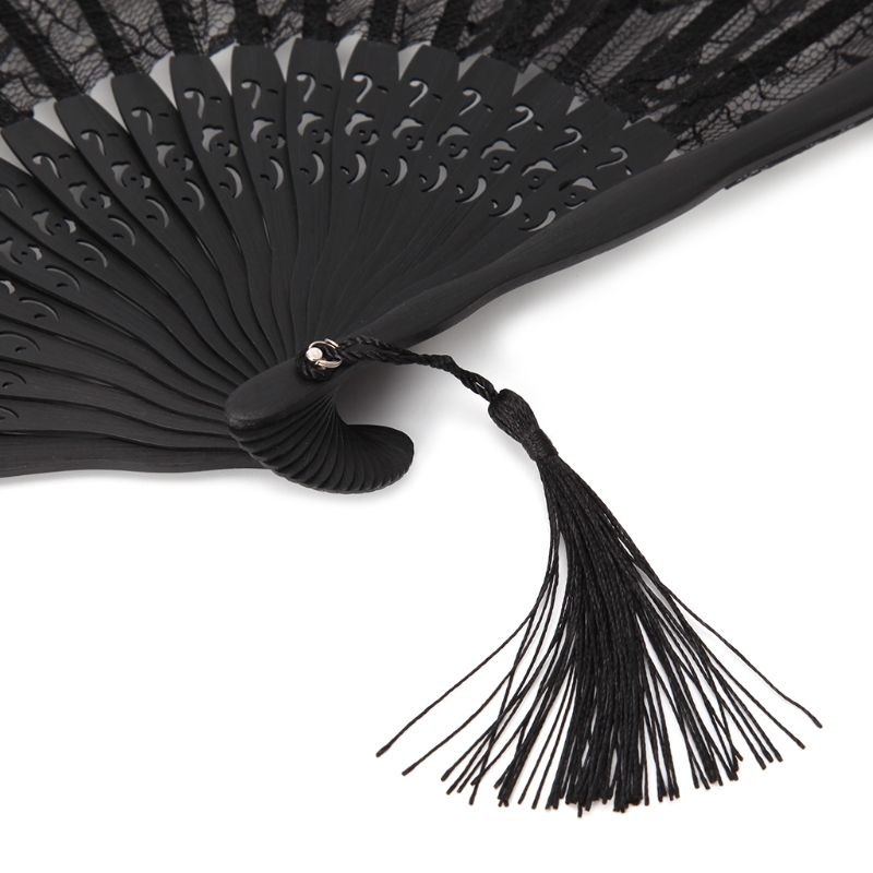 Bamboo Fan Folding Lace Held Decorative Fans Pattern Supplies Hand Hand And Party Women Wedding For Event