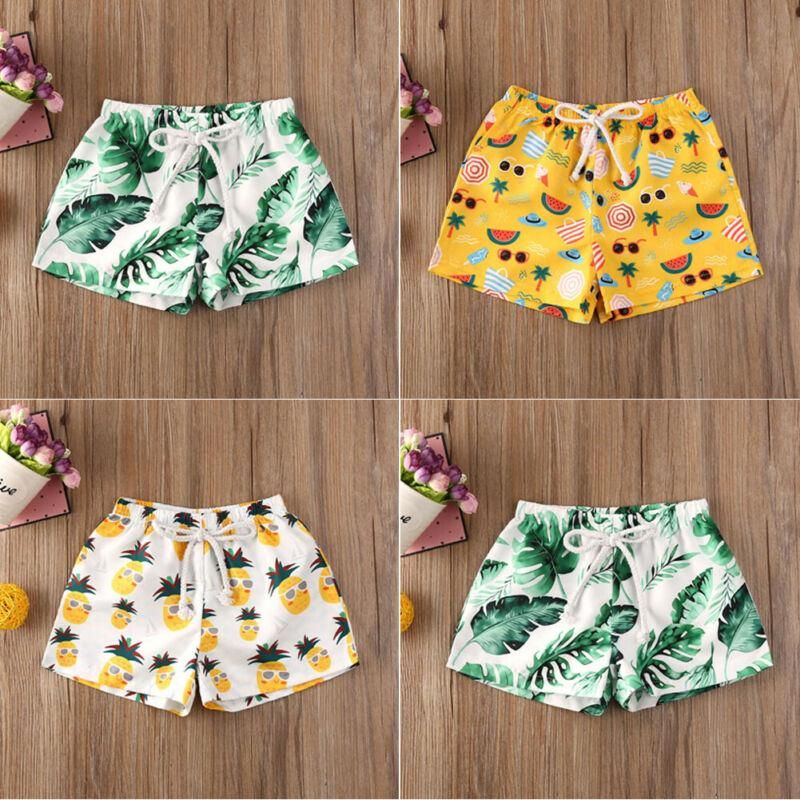 Toddler Kids Baby Boy Polyester Pants Beach Shorts