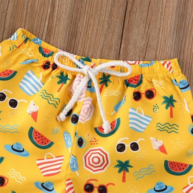Toddler Kids Baby Boy Polyester Pants Beach Shorts