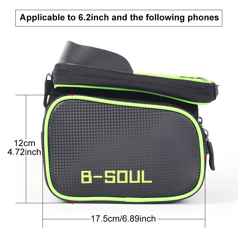Bicycle Bag Rainproof Touch Screen Phone Tube Bag