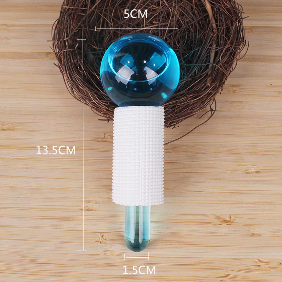 2PCS Ice Roller Globes Facial Roller Cold Skin Massagers Crystal Glass Ball for Redness Soothing Face Wrinkle Remover Beauty Care Tool