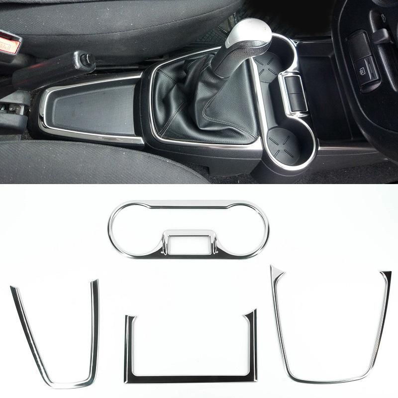 Stainless Steel Central Tunnel Door Slot Gear Shift Box Storage Decorative Cover Trim For Lada Granta Kna Datsun On-DO Mi-Do