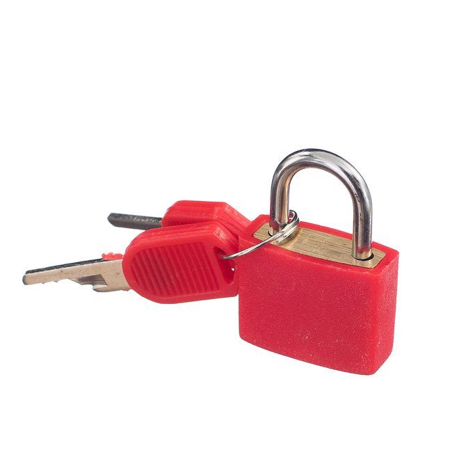 2 Pieces Small Padlocks W Two Keys Suitcase Bag  Locks Red