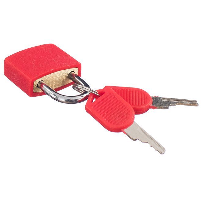 2 Pieces Small Padlocks W Two Keys Suitcase Bag  Locks Red
