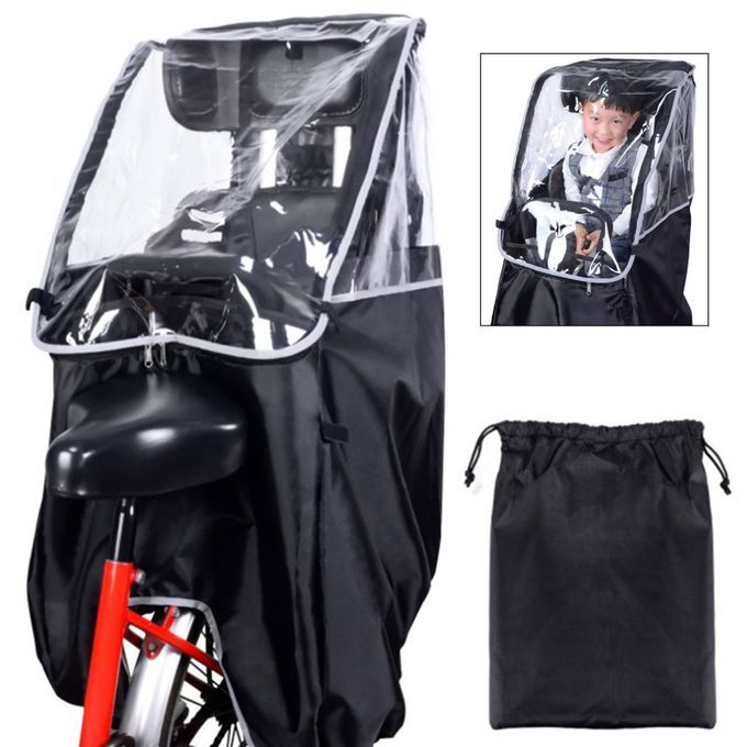 Universal Bike Children Rear Seat Breathable Cover Transparent Seat