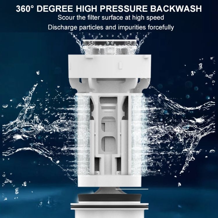 WHEELTON WHT-P0037 Tap Water Backwashing Home Water Purifier