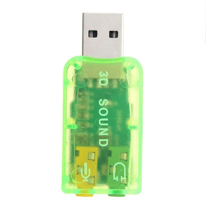 USB 2.0 5.1 Channel External Audio Sound Card Mic Record