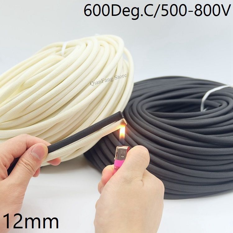 Sleeve 12mm Fiber Fiberglass Soft Dia HTG Chemical Cable