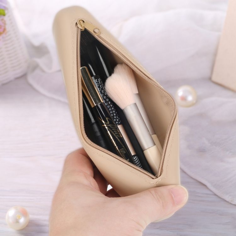 Silicone Cosmetic Brush Organizer Bag Black
