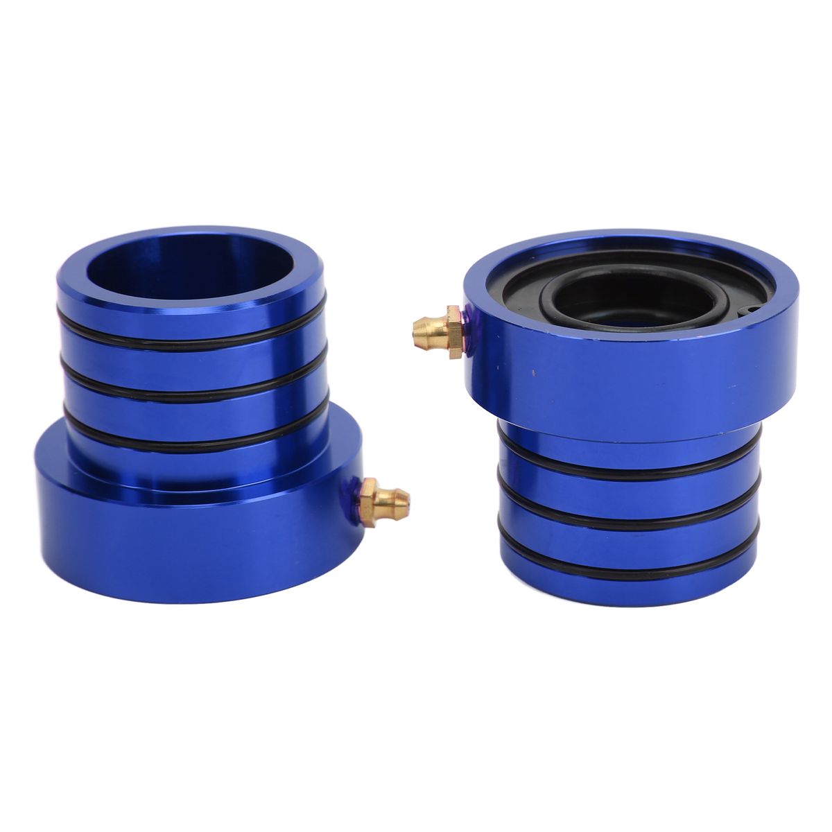2pcs Front Axle Tube Seal Set Billet Aluminum Oxidation