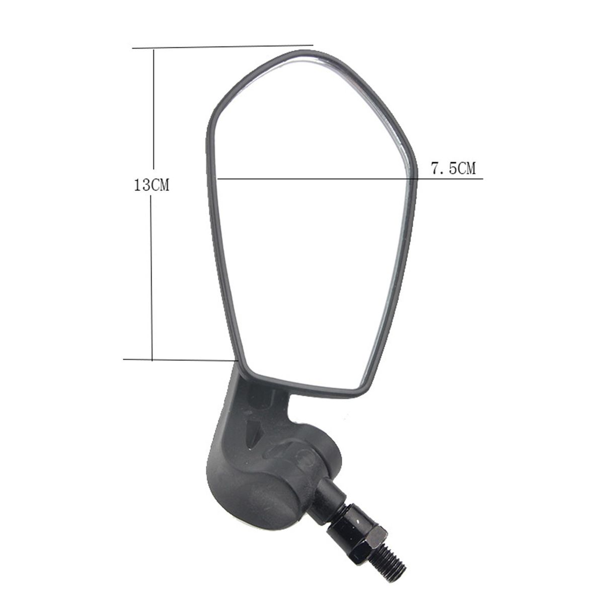 1 Pair Cycling Rearview Mirrors 360 Degree Rotatable Handlebar Mirrors Black