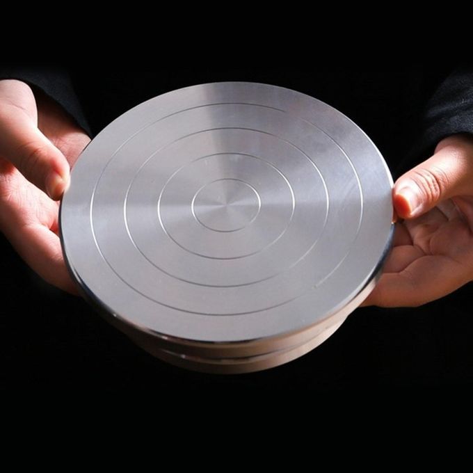 2Pcs Pottery Wheel Alloy Sculpting Turntable Ceramic Clay Tool Spinner