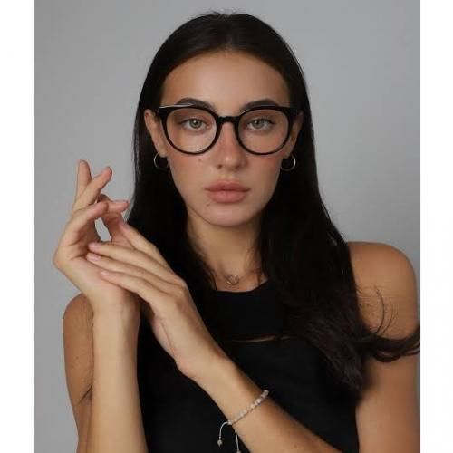 Unisex Crystal  Anti Blue Light Computer Blue Ray Blocking Eyeglasses -Black