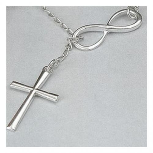 Bodhi@Women's Simple 8 Shaped Cross Choker Statement Pendant