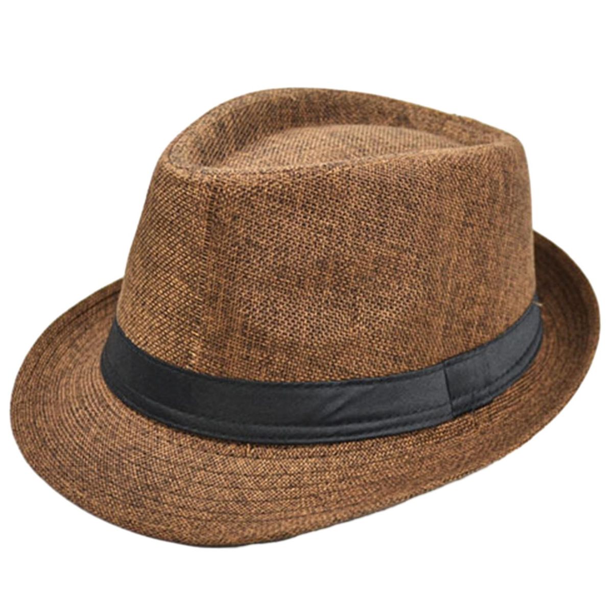 Unique Design Hat Urban Chic Wide Brim Hat Stylish Unisex for Mid-aged Coffee