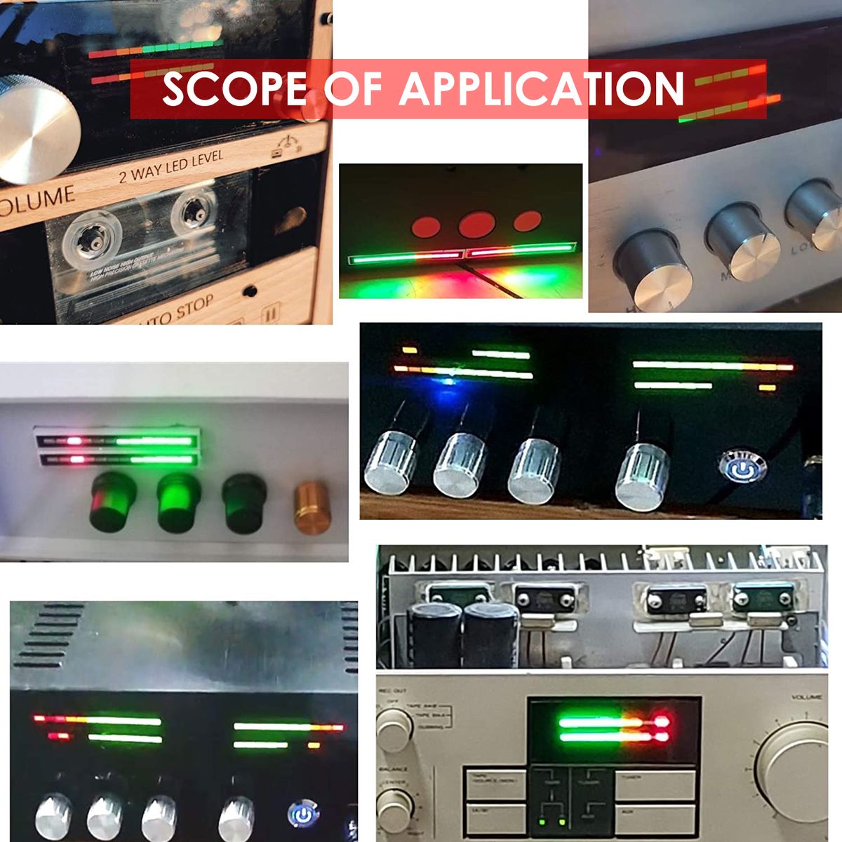 32 Level Indicator VU Meter Audio Level Meter Stereo