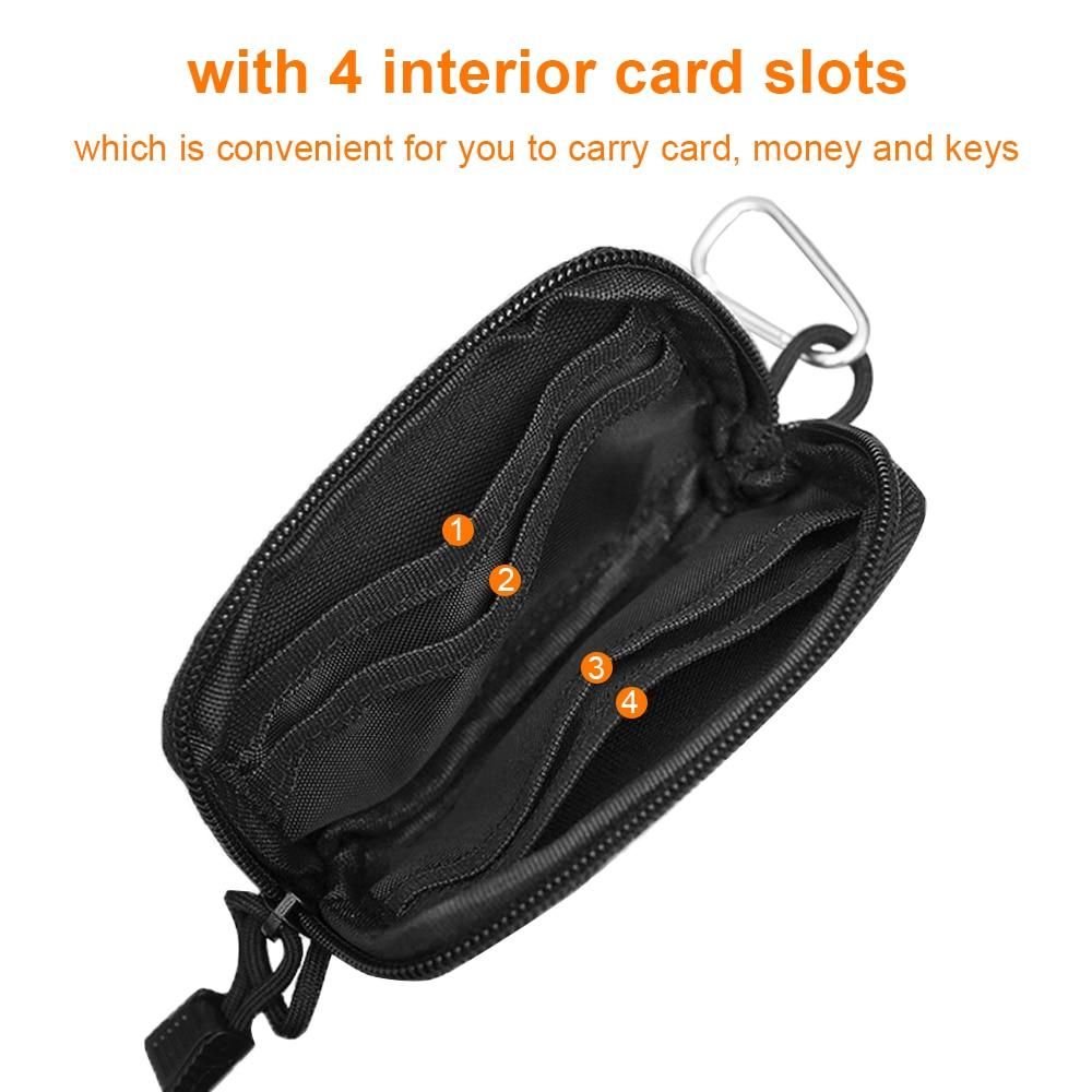 Tactical Wallet Card Bag Waterproof Card Key Holder Money Pouch Pack Outdoor Military Multifunction Wallet Waist Bag for Hunting