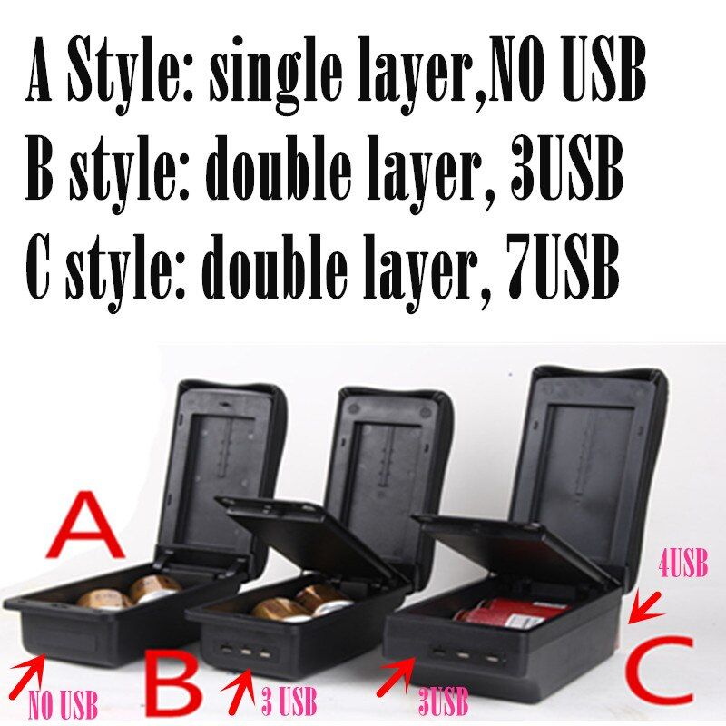 Car Arm Rest Storage Box For Toyota Yaris Vitz 2006-