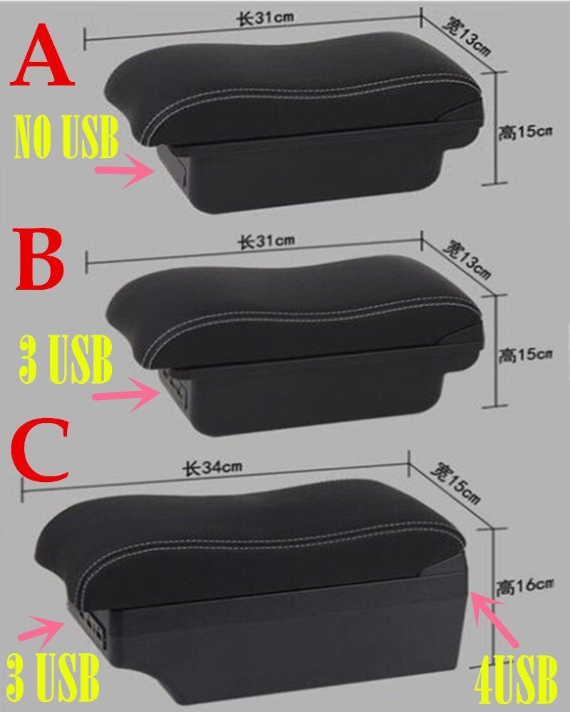 Car Arm Rest Storage Box For Toyota Yaris Vitz 2006-
