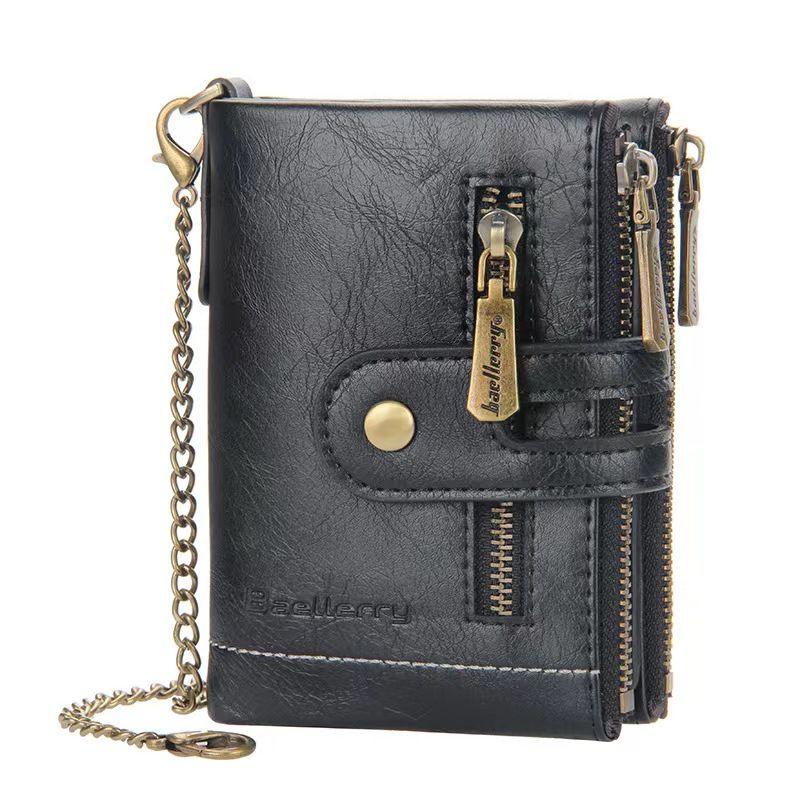 Real Cow Leather Wallet Men Coin Purse Male Pocket