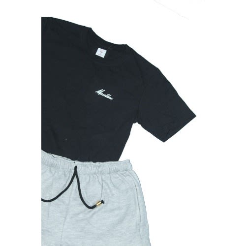 MAUTON Men's 2-in-1 Proviso T-shirt + Light Grey Short