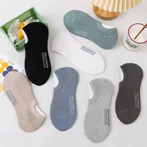 5 Pairs In 1 Quality Cotton Ankle Socks Color Randomly