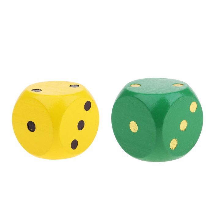 2pcs 5cm Wooden D6 Dice Board Game Dice For Table Games DIY Fun And