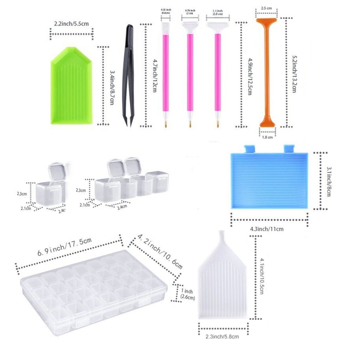 53PCS Diamond Tools Kit 5D Embroidery Accessories Set