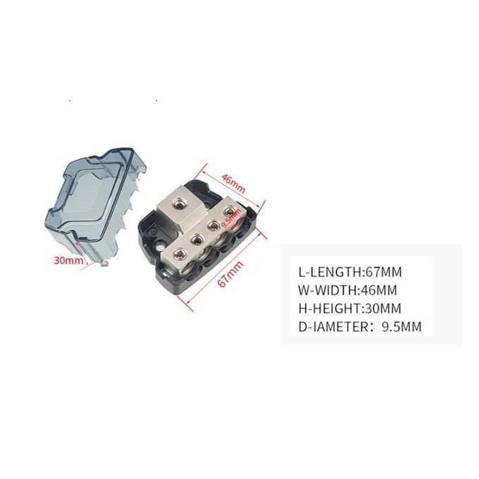 4 Way Power Distribution Block Wire Distribution Stereo Connect For RV