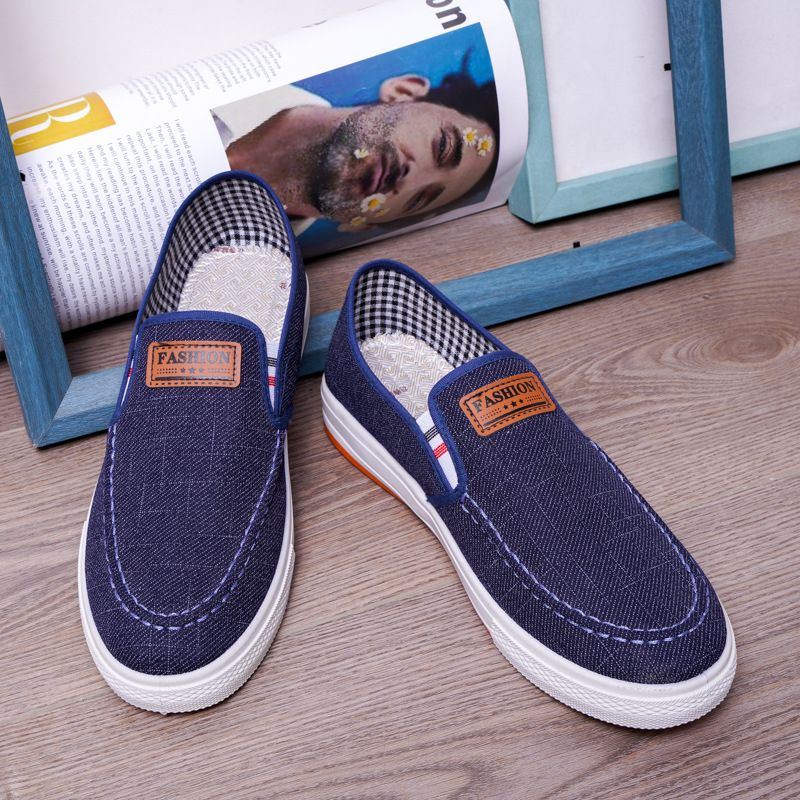 SHK Men Casual  Sneakers/canvas Shoes-Blue