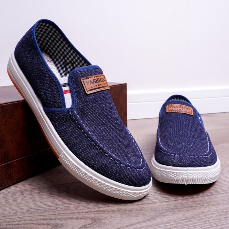SHK Men Casual  Sneakers/canvas Shoes-Blue