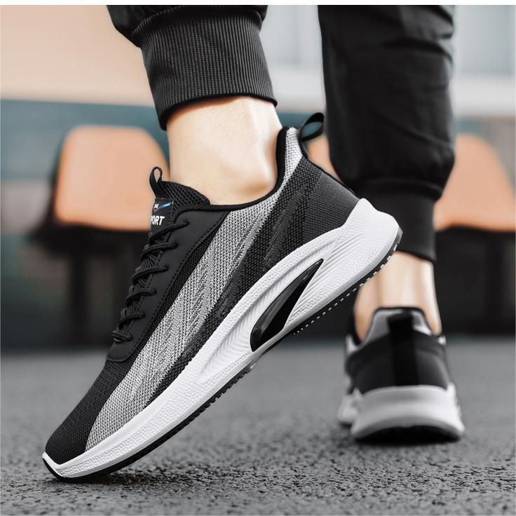 2023 New Casual Mens Shoes Running Sneakers Sports Shoes - Black