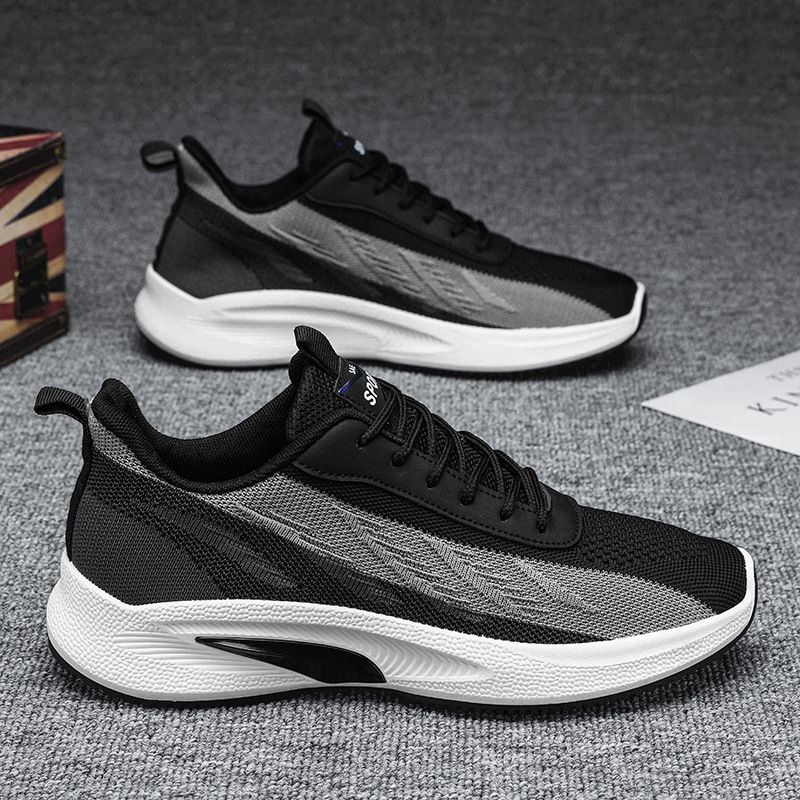 2023 New Casual Mens Shoes Running Sneakers Sports Shoes - Black