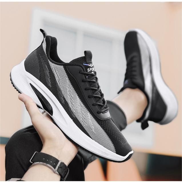 2023 New Casual Mens Shoes Running Sneakers Sports Shoes - Black