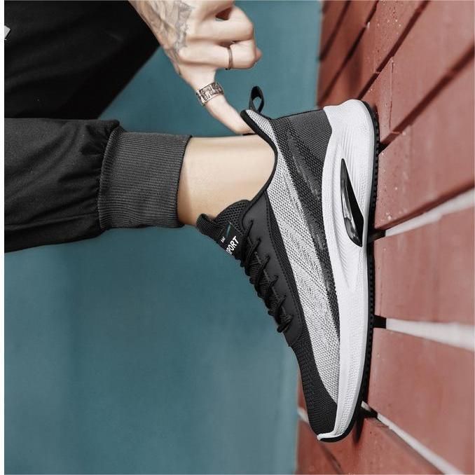 2023 New Casual Mens Shoes Running Sneakers Sports Shoes - Black