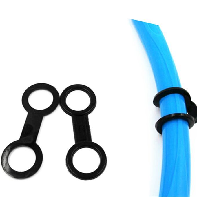 2pcs Snorkeling Diving Mask Strap Clip Holder Double Circle Design