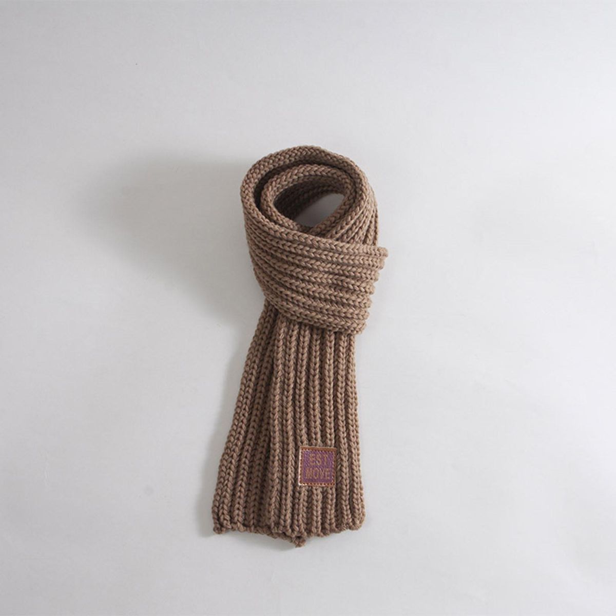 Kids Scarf Cozykidz Knitted Neck Wrap Soft Warm Winter for Babies Khaki