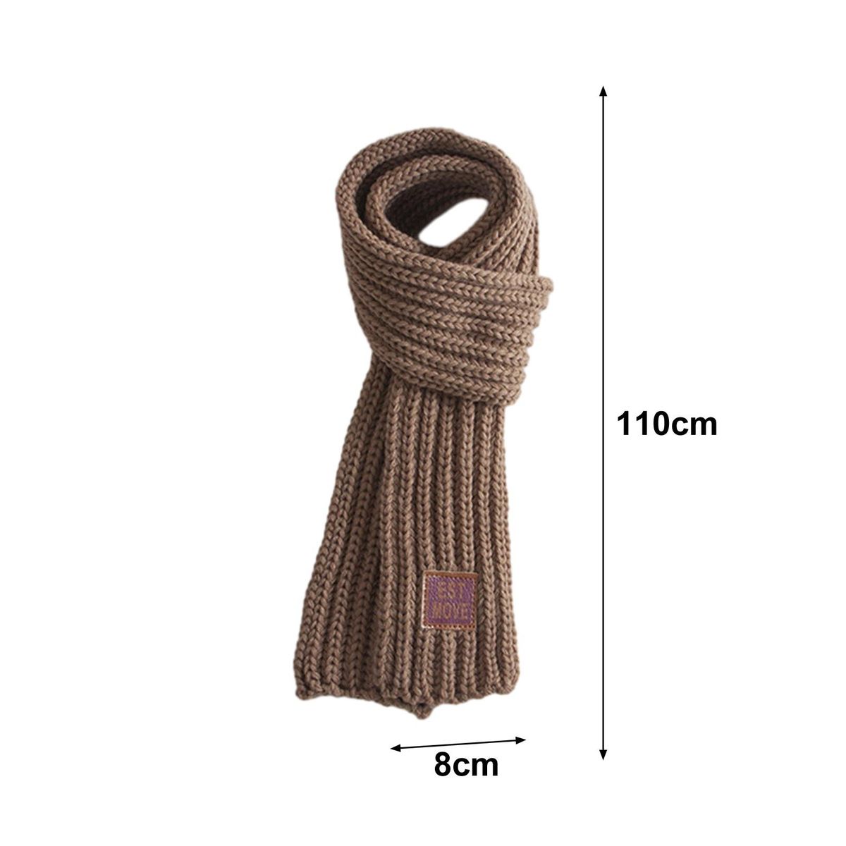 Kids Scarf Cozykidz Knitted Neck Wrap Soft Warm Winter for Babies Khaki