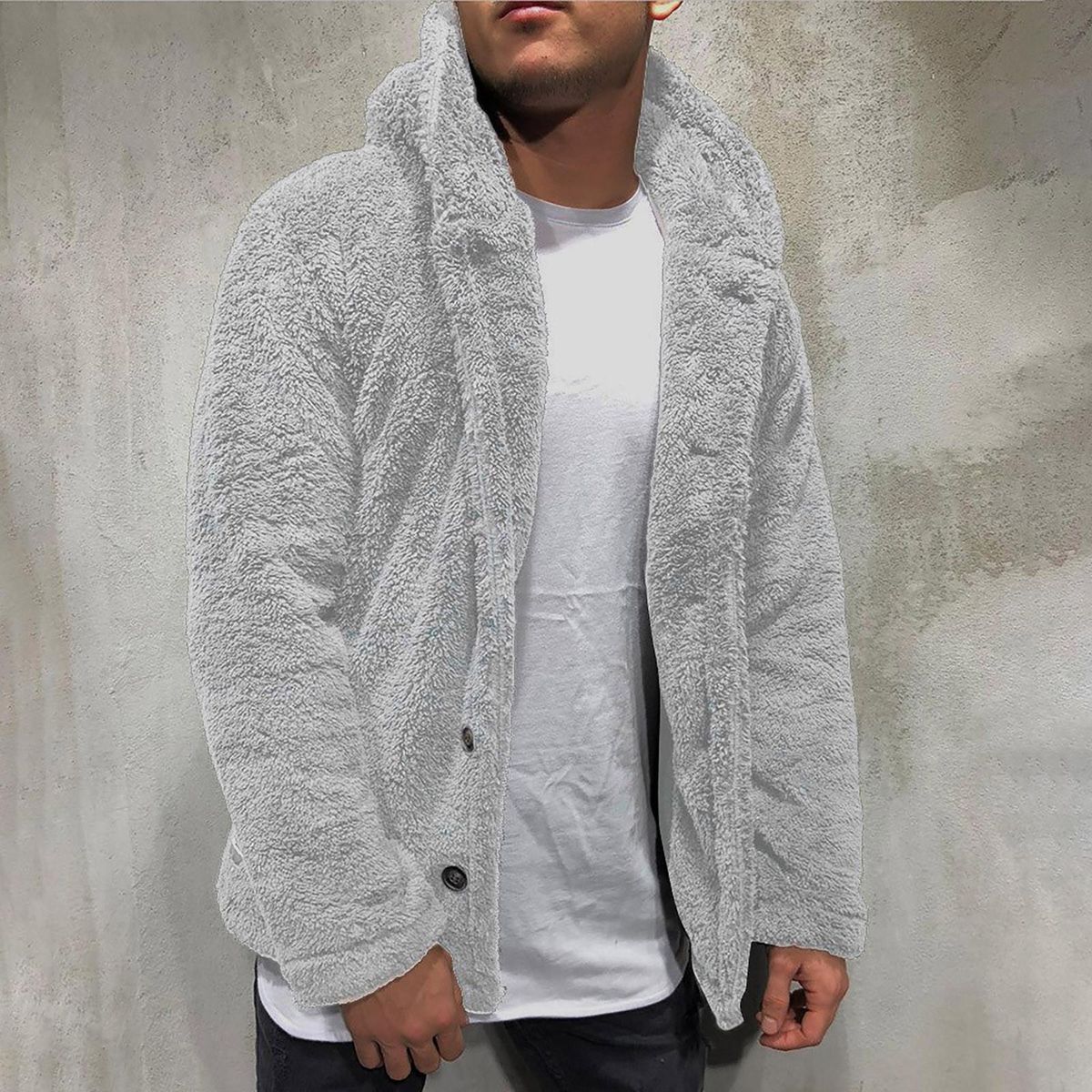 Corduroy jacket Men's thick warm windproof jacket