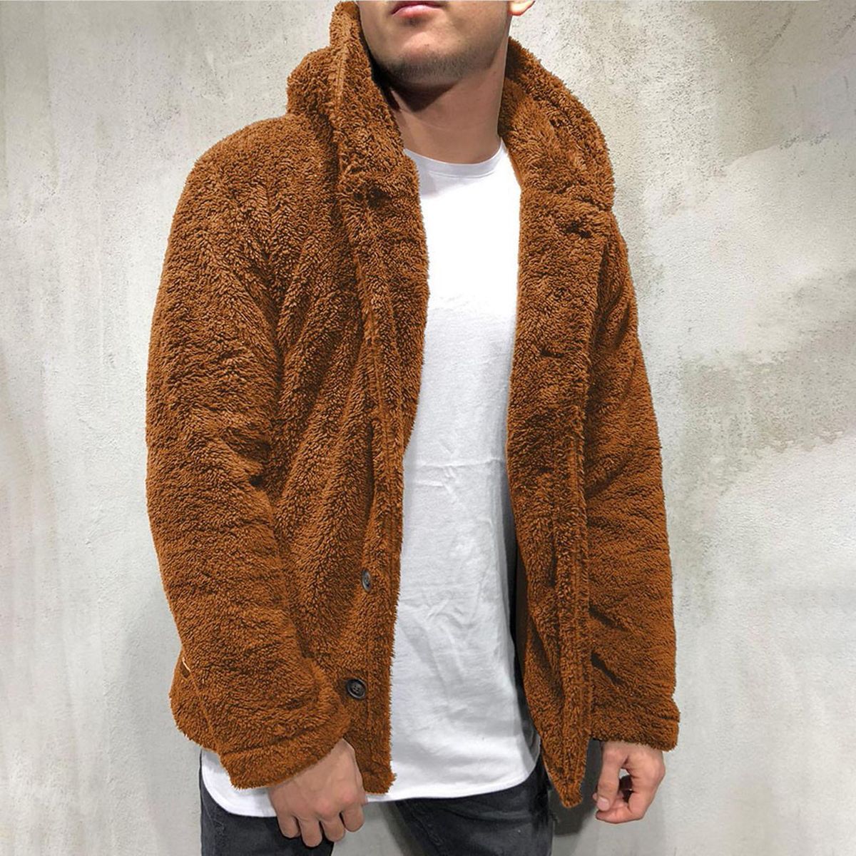Corduroy jacket Men's thick warm windproof jacket