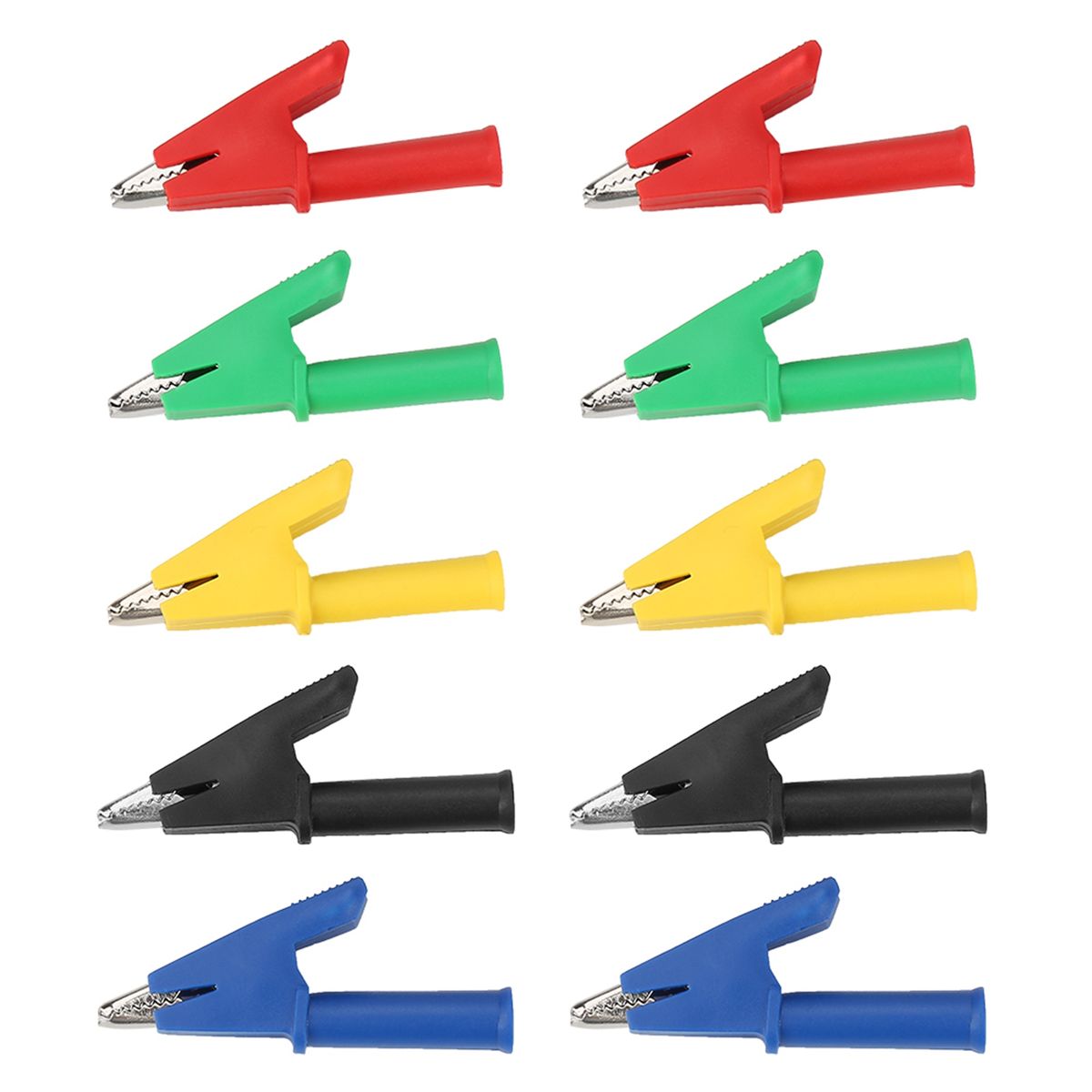 10pcs /set P2002 20A 5 Colors 4mm Banana Jack Crocodile