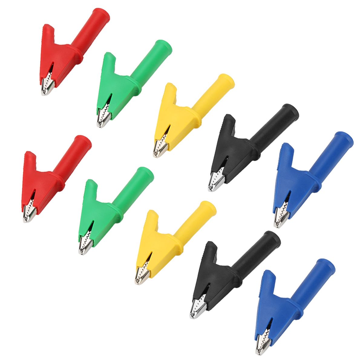 10pcs /set P2002 20A 5 Colors 4mm Banana Jack Crocodile