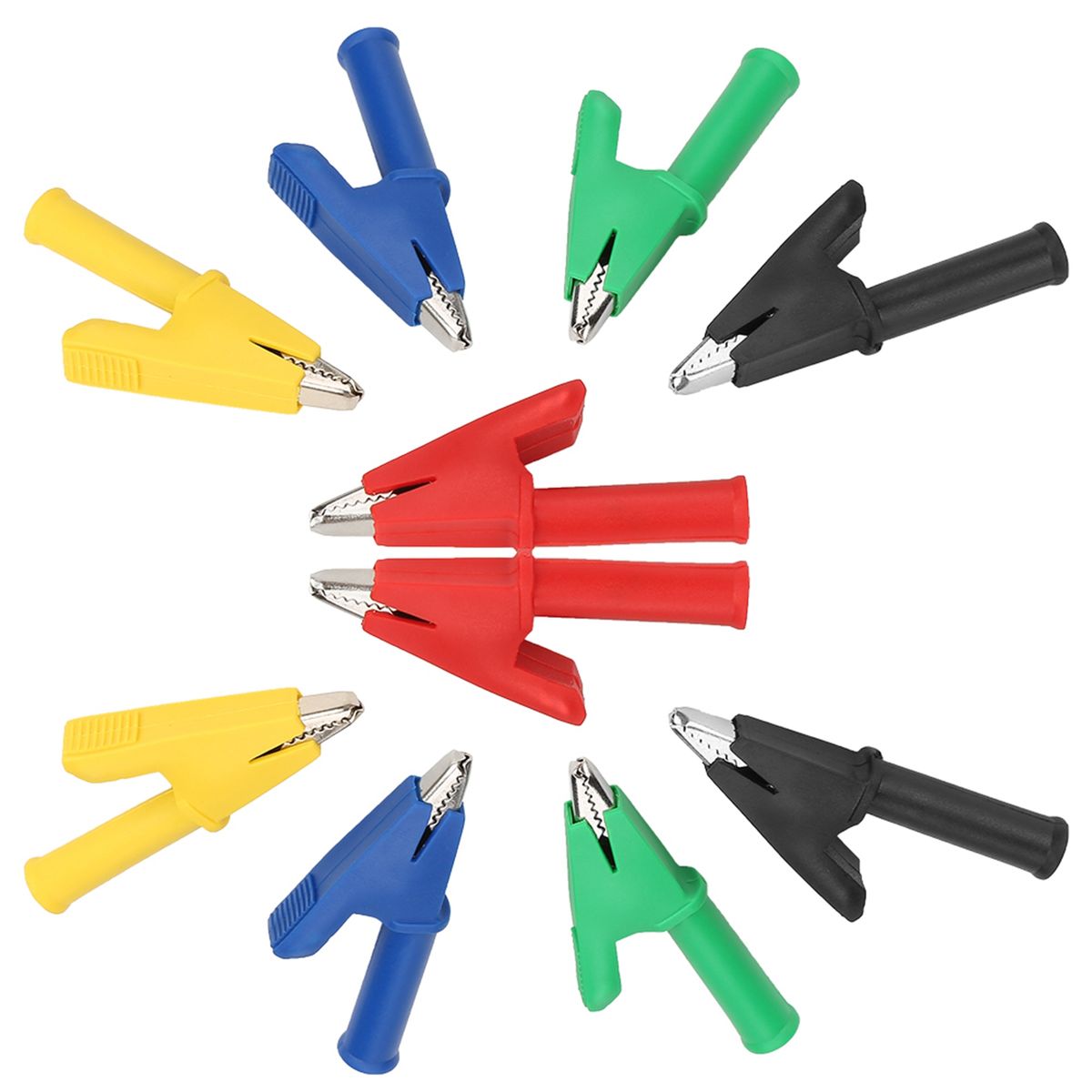 10pcs /set P2002 20A 5 Colors 4mm Banana Jack Crocodile