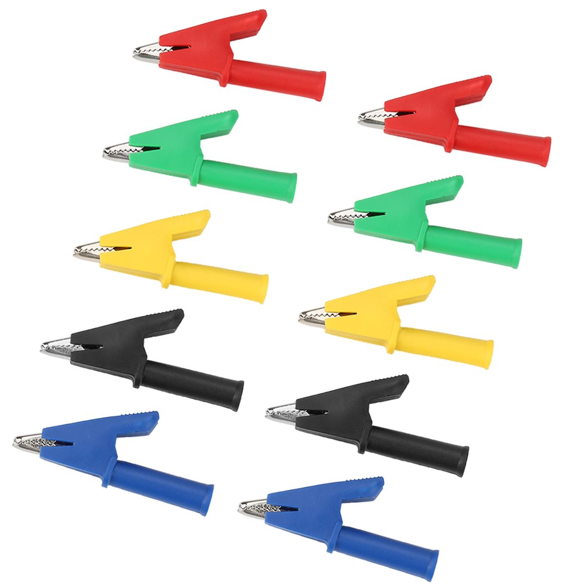 10pcs /set P2002 20A 5 Colors 4mm Banana Jack Crocodile