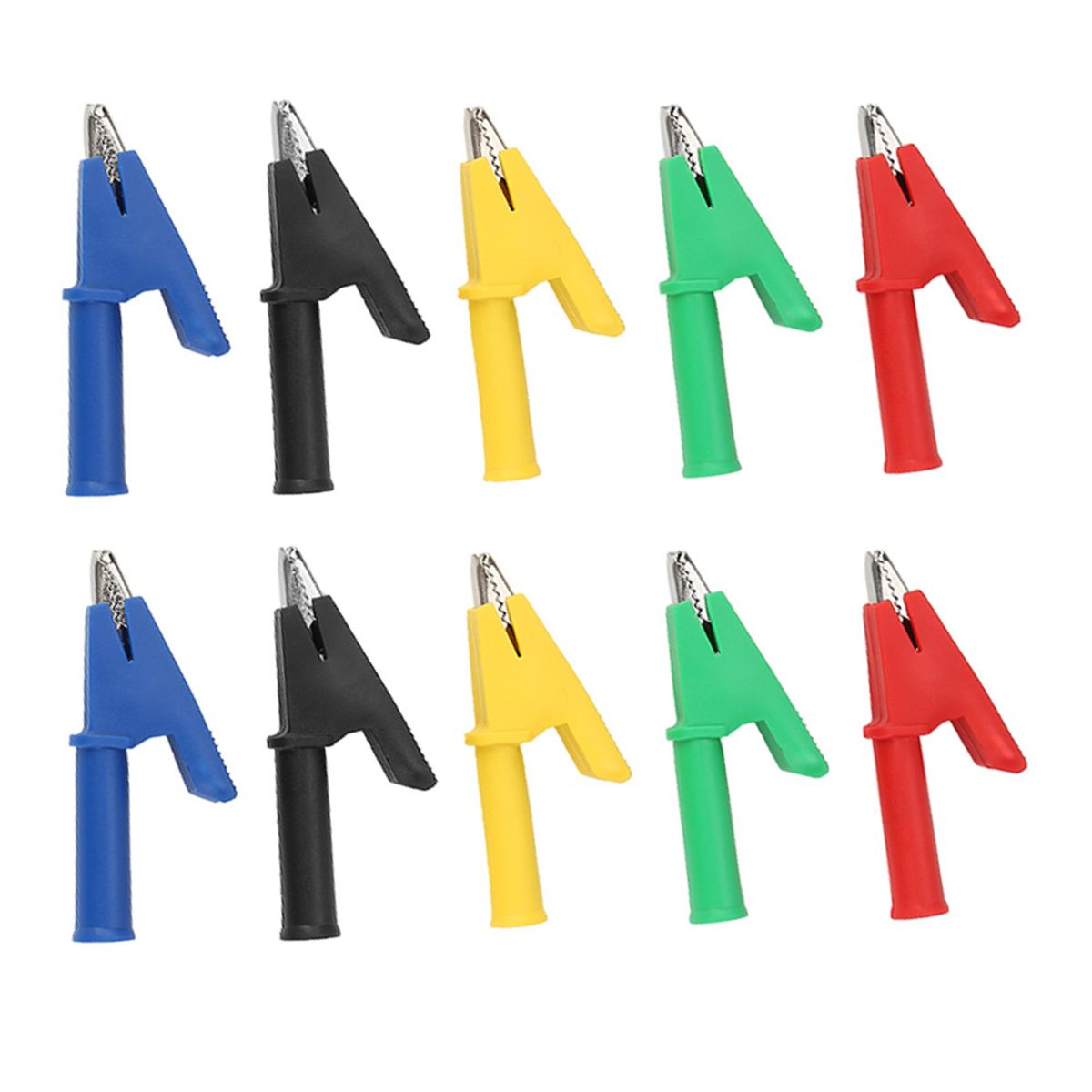 10pcs /set P2002 20A 5 Colors 4mm Banana Jack Crocodile