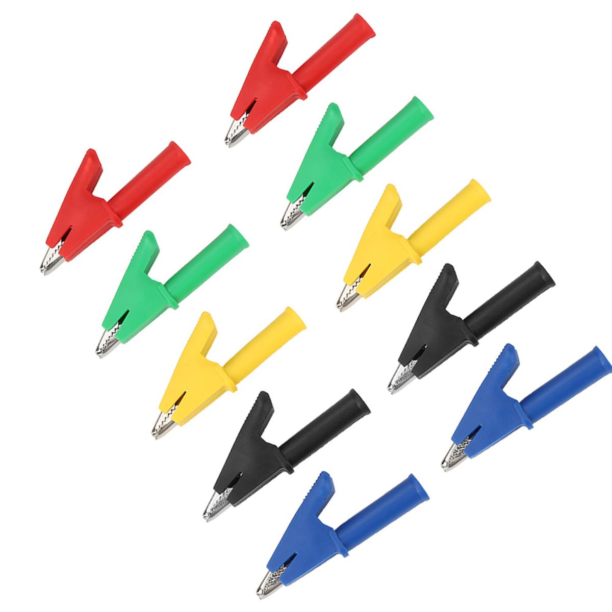 10pcs /set P2002 20A 5 Colors 4mm Banana Jack Crocodile