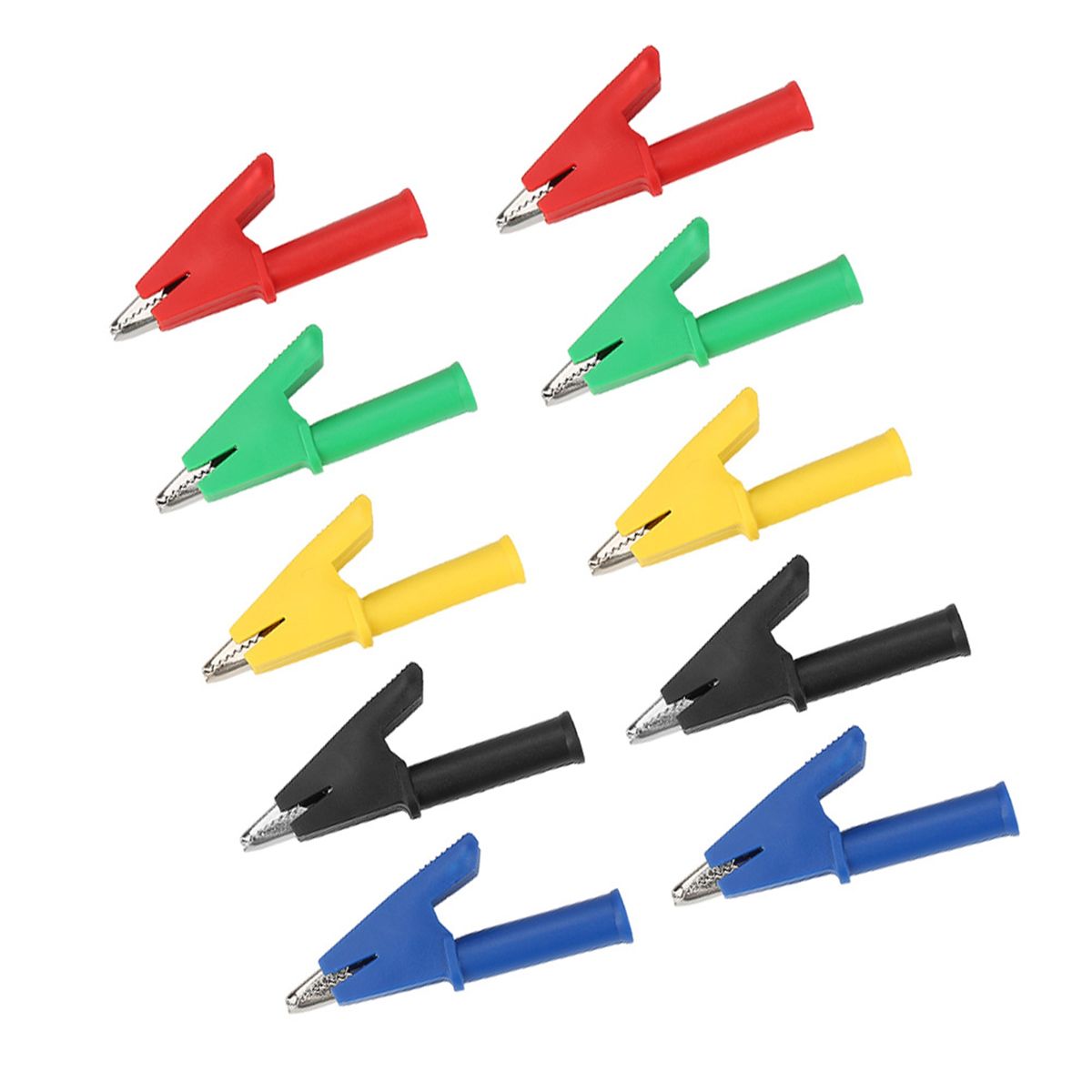 10pcs /set P2002 20A 5 Colors 4mm Banana Jack Crocodile